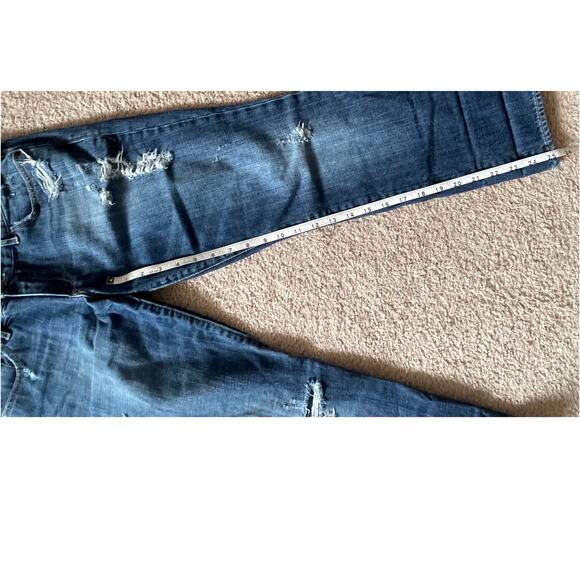 Vintage Abercrombie & Fitch Distressed Jeans Size 6 All Cotton Made in Hong Kong - Picture 8 of 8